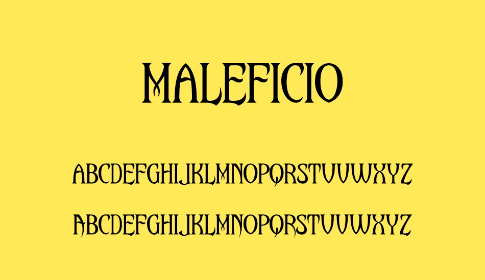 Maleficio font