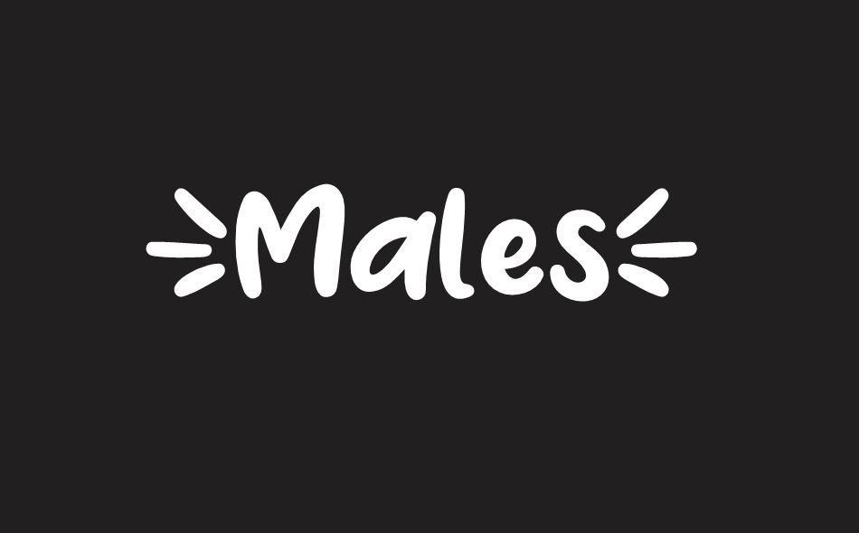 Males font big