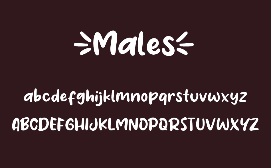 Males font