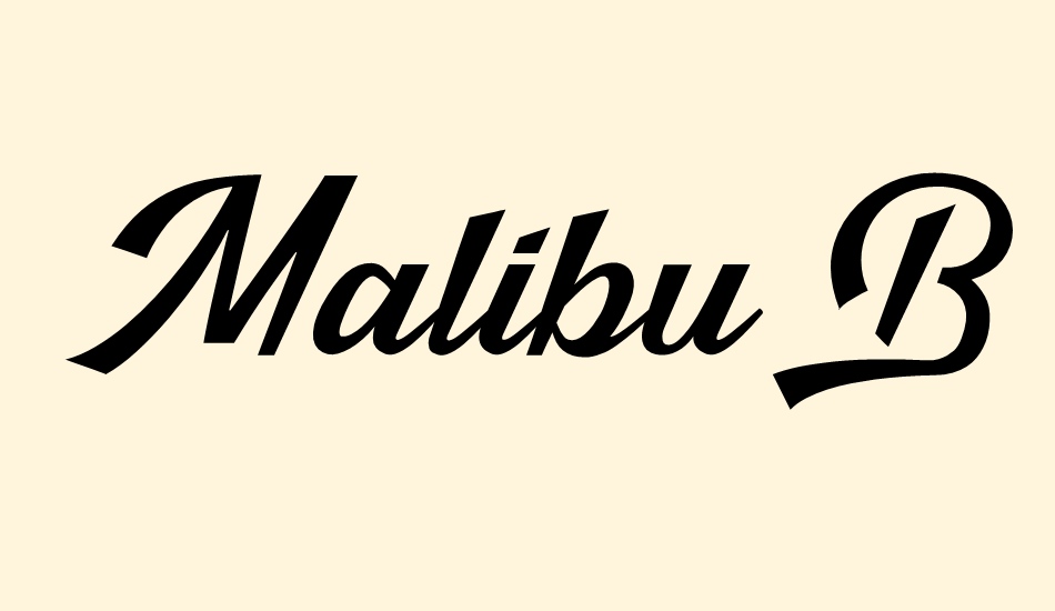 Malibu Babylon font big