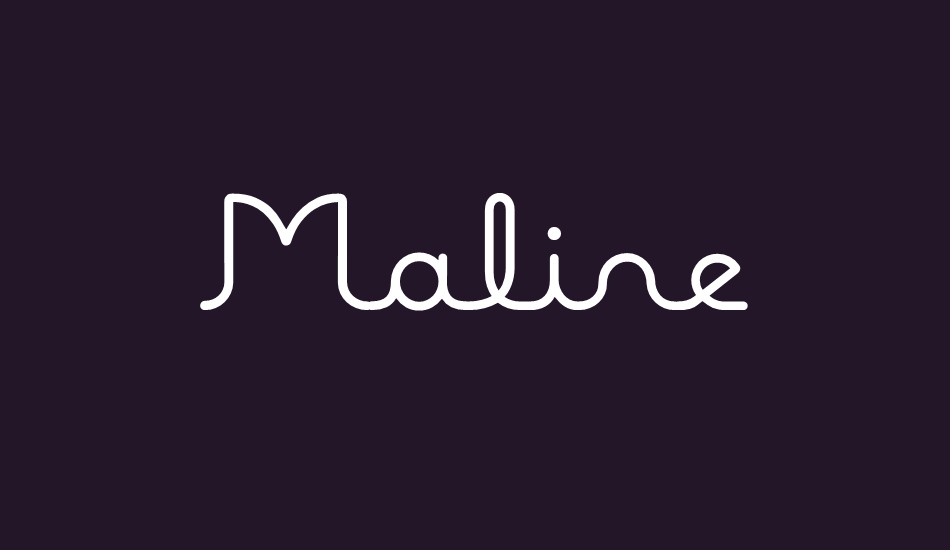 Maline font big