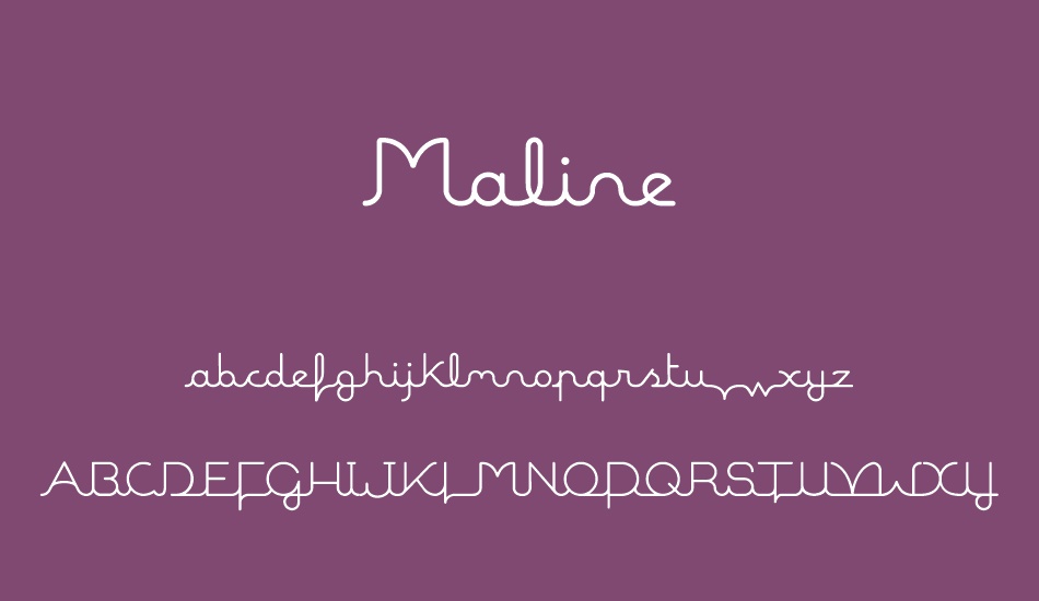 Maline font