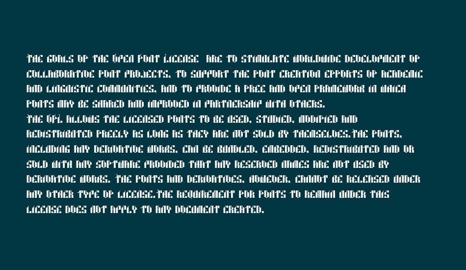 Malocknow Standard font 1