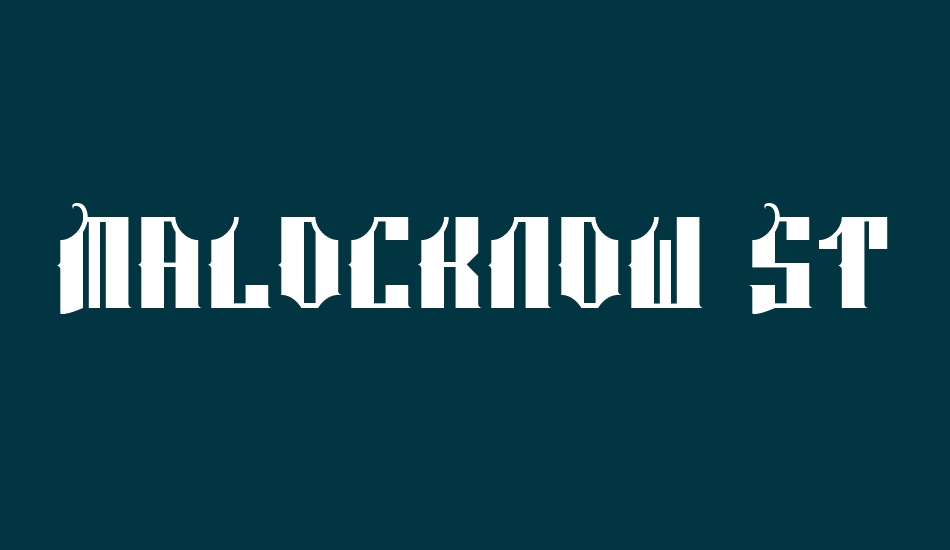 Malocknow Standard font big