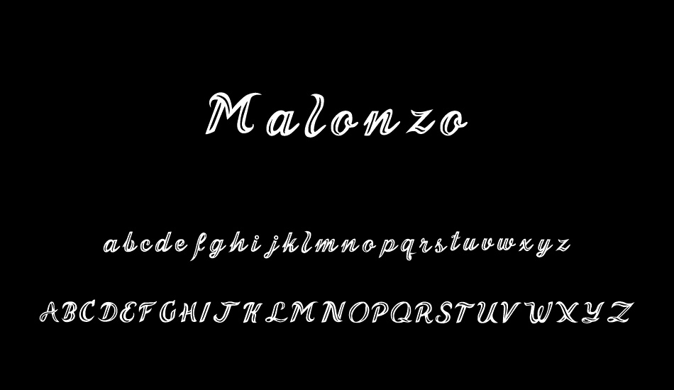 Malonzo font