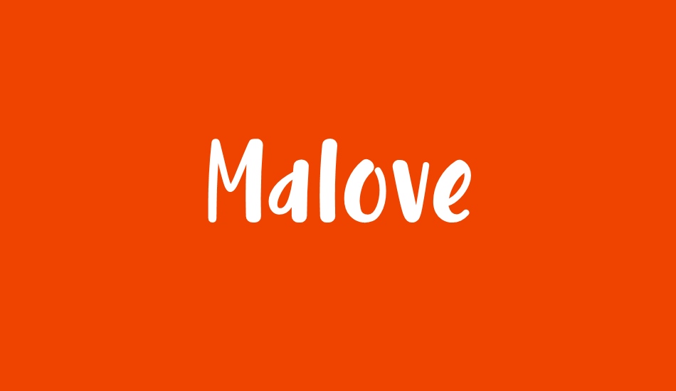 Malove font big