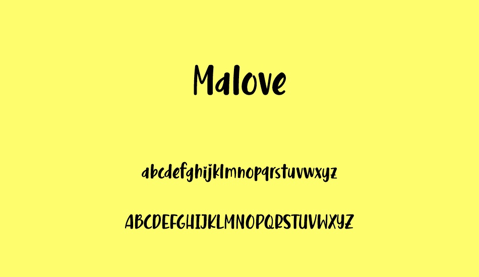 Malove font