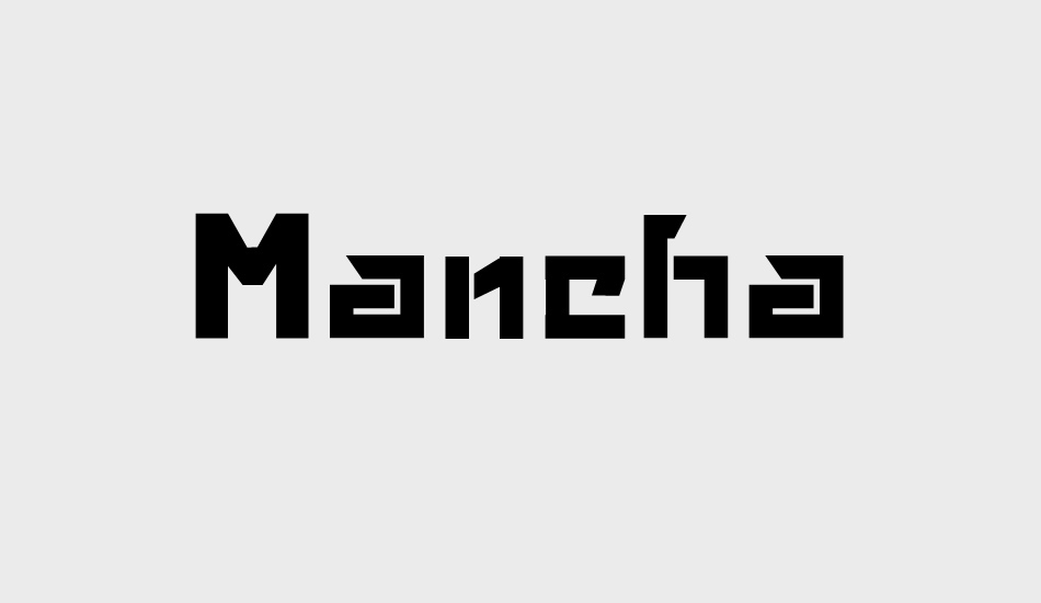 Mancha font big