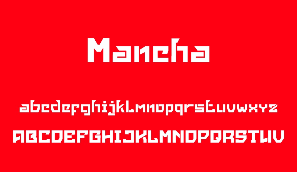 Mancha font