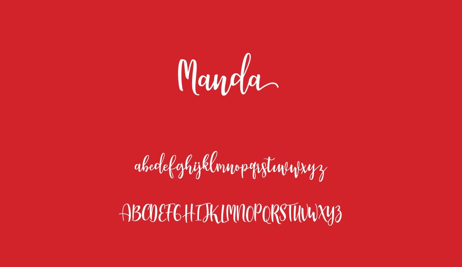 Manda font