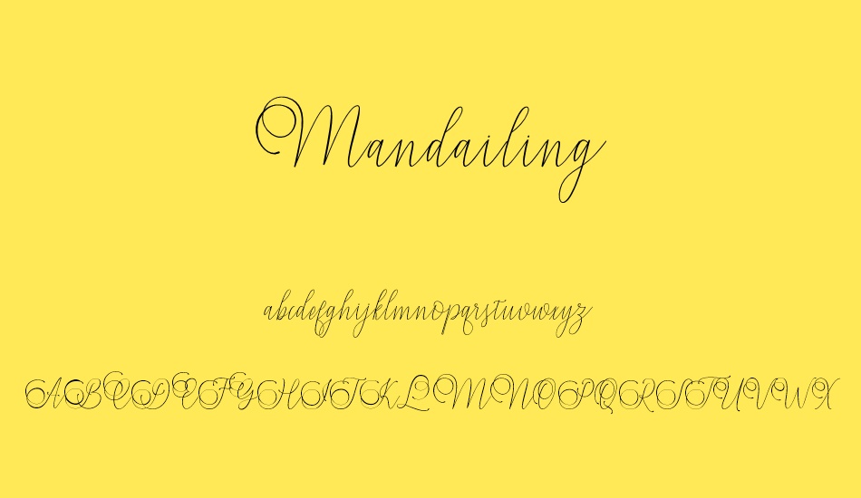 Mandailing font