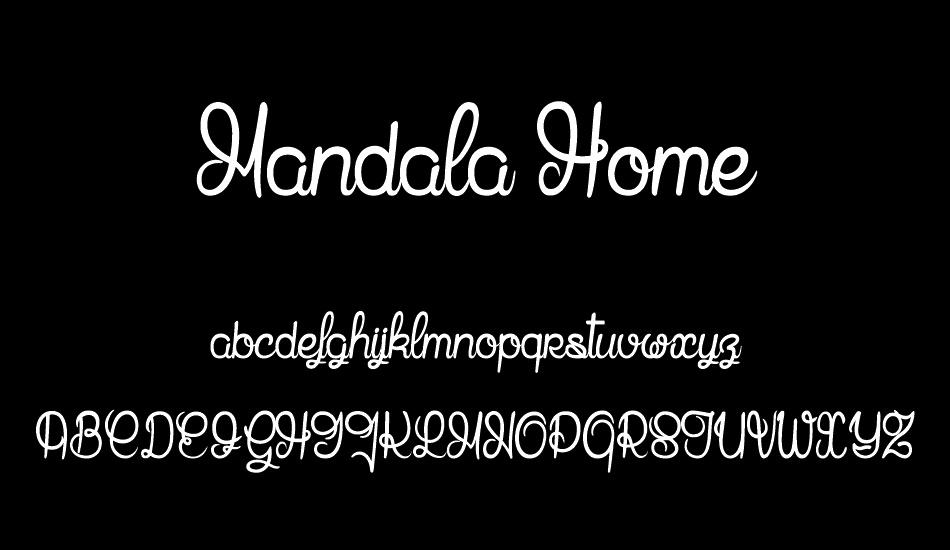 Mandala Home font