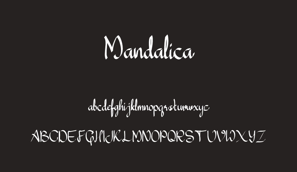 Mandalica font