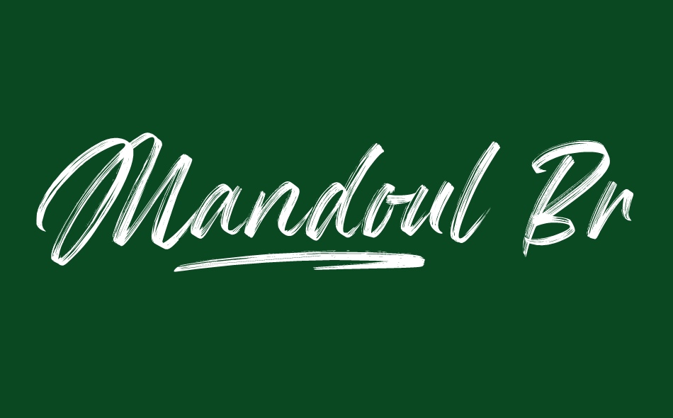 Mandoul Brush font big