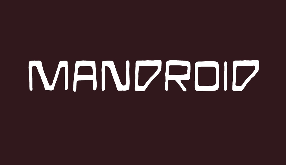 Mandroid BB font big