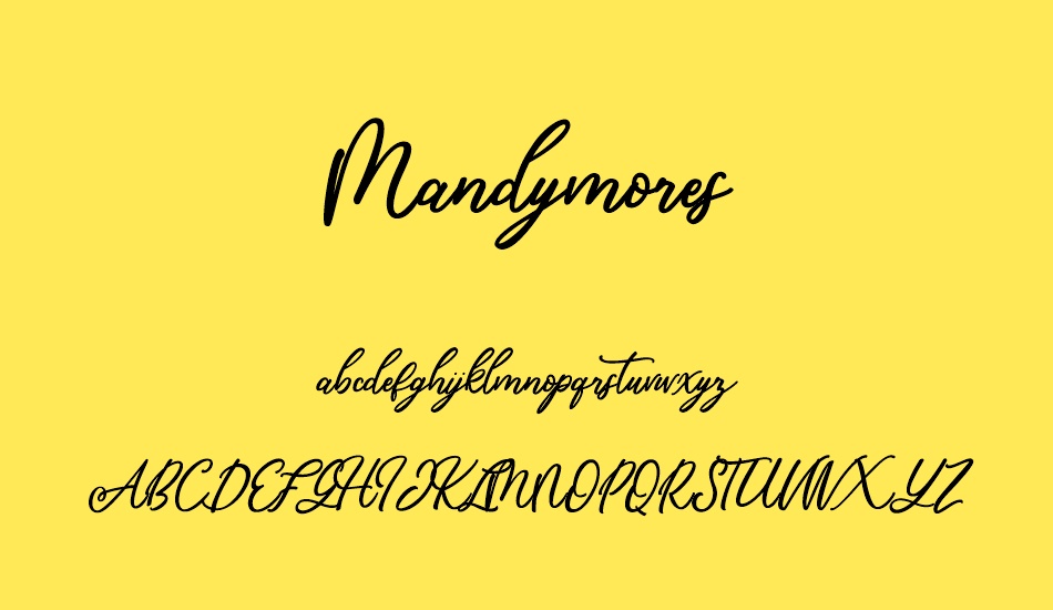 Mandymores font