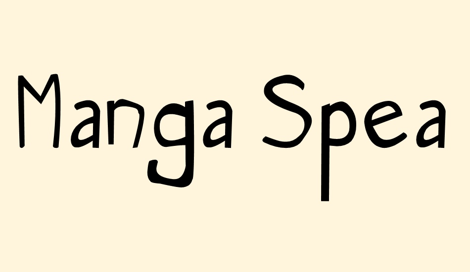 Manga Speak font big