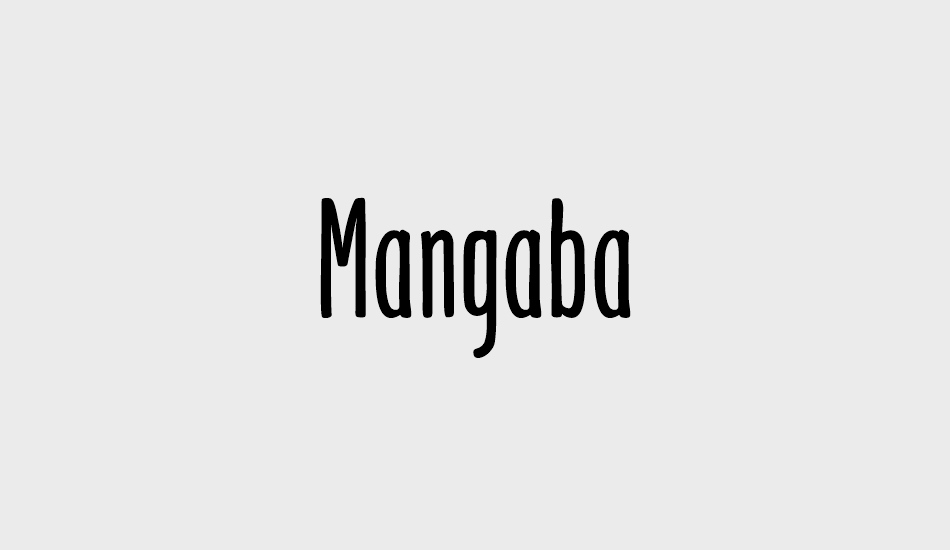 Mangaba font big