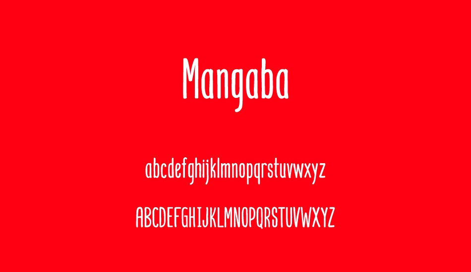 Mangaba font