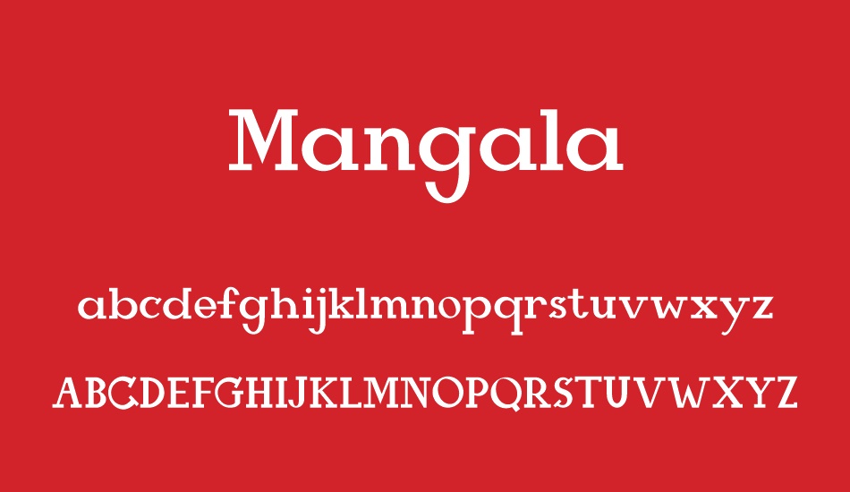 Mangala font