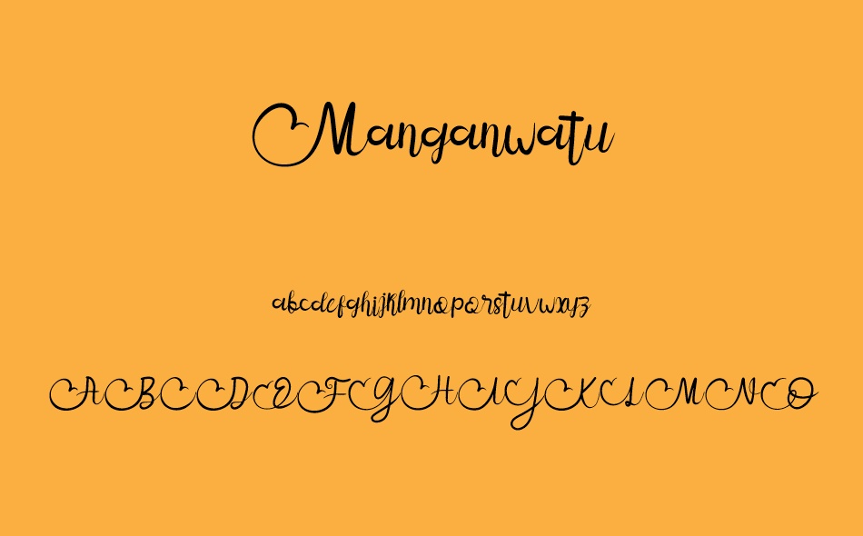 Mangan Watu font