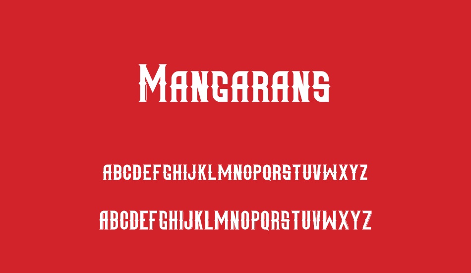 Mangarans DEMO font