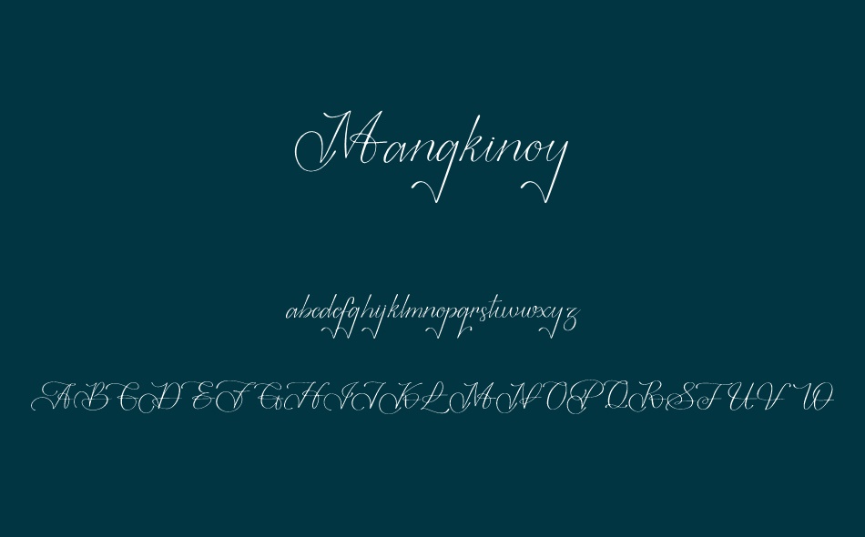 Mangkinoy font