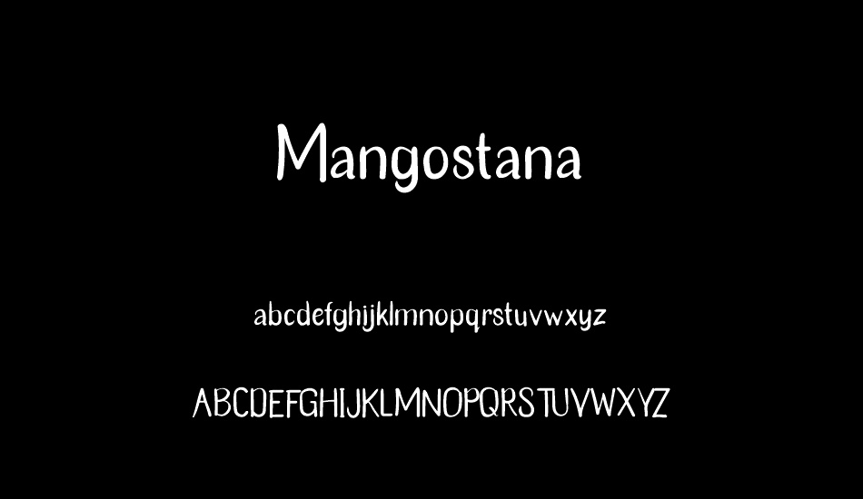 Mangostana font