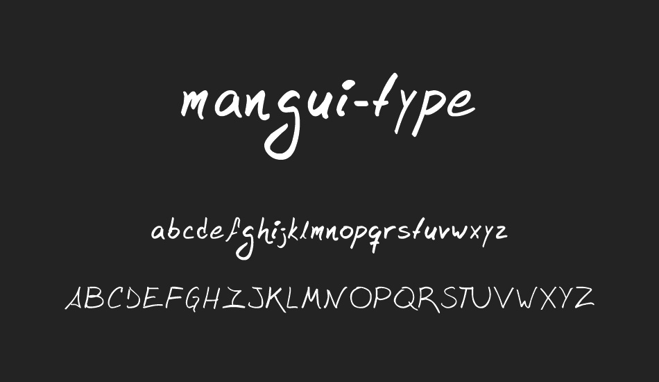 mangui-type font