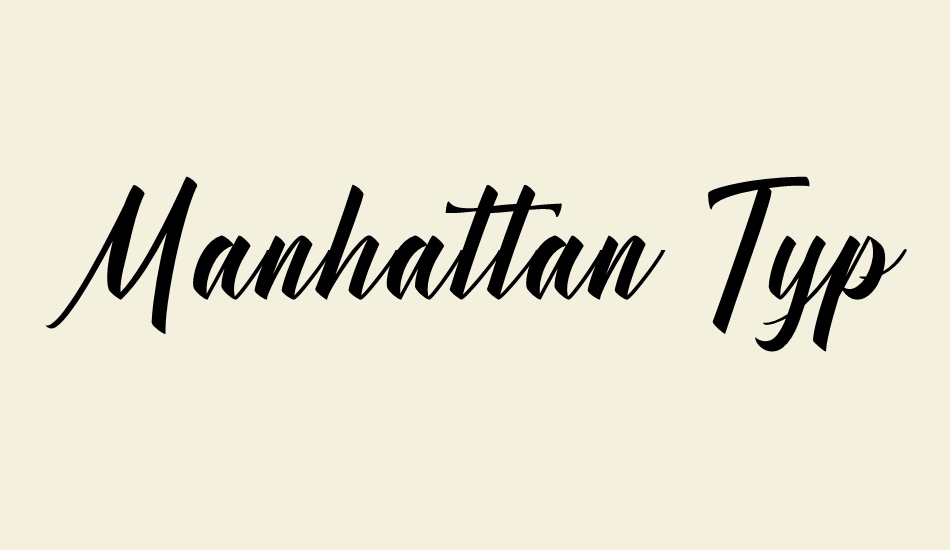 Manhattan Typeface Demo font big