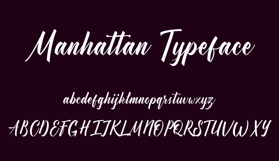 Manhattan Typeface Demo font