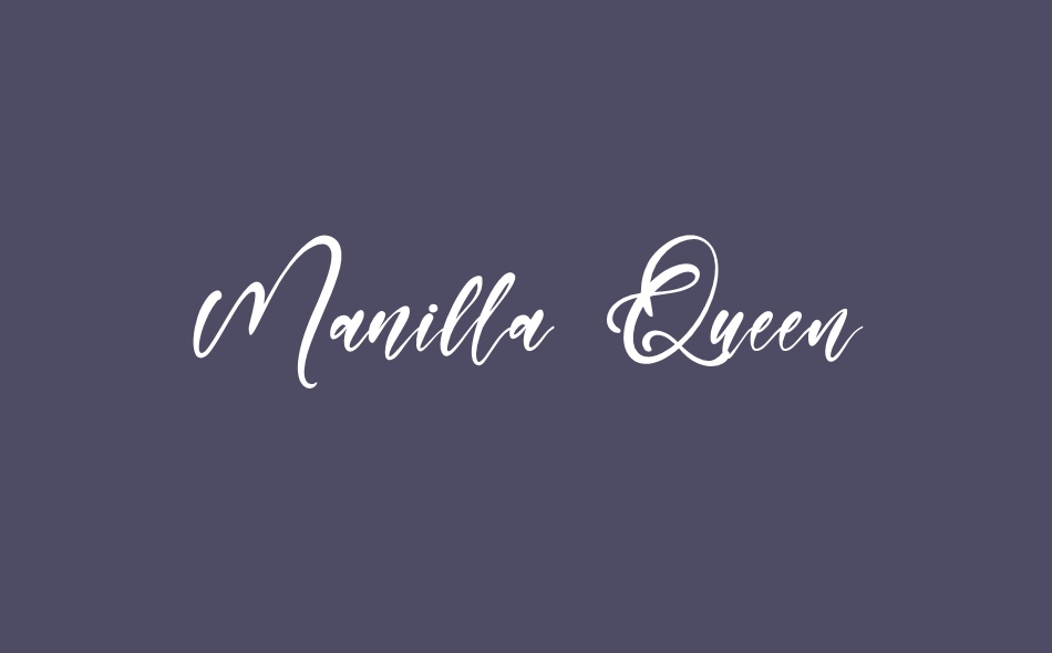 Manilla Queen font big