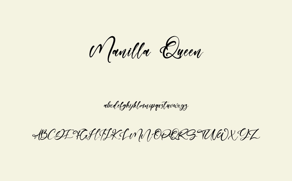 Manilla Queen font