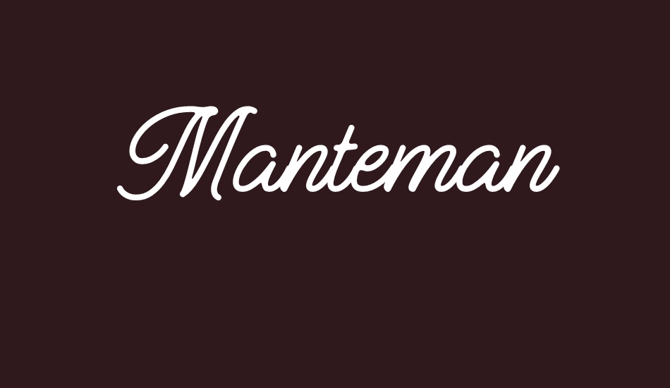 Manteman font big