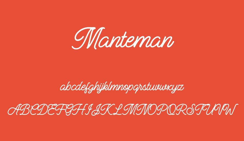 Manteman font