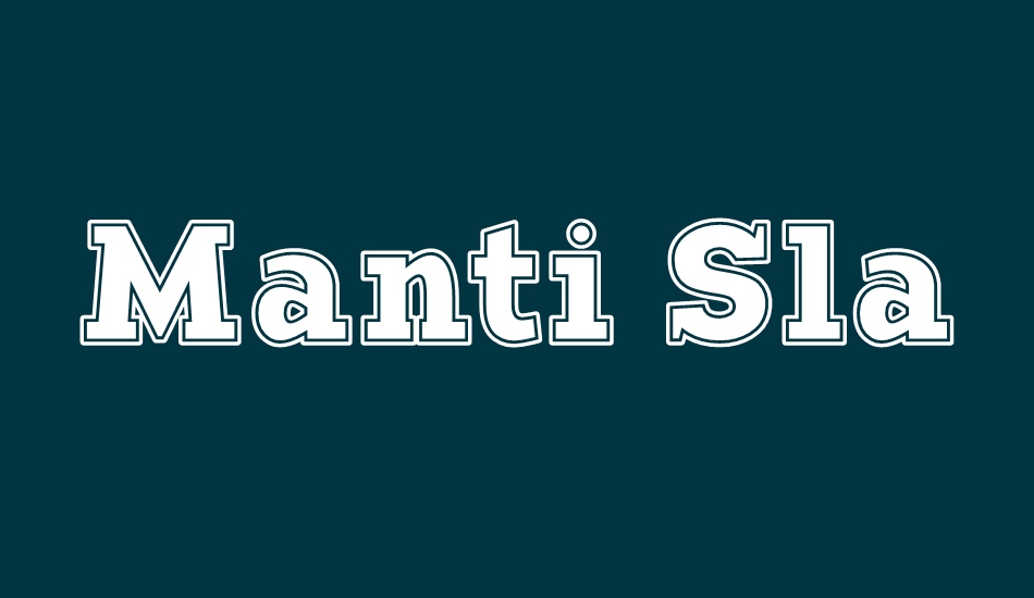 Manti Slab College Demo font big