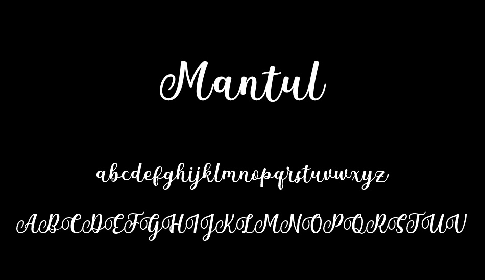 Mantul font