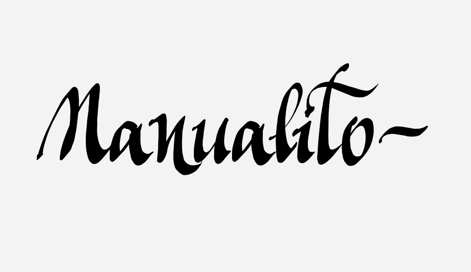 Manualito-Flo font big