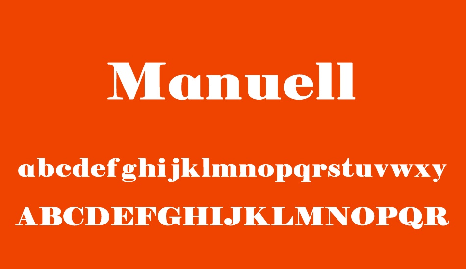 Manuell font