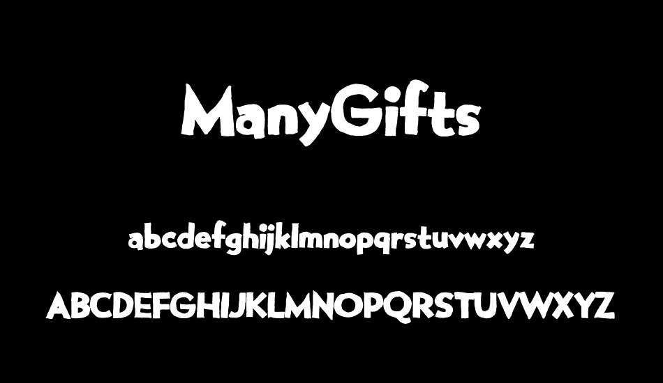 ManyGifts font