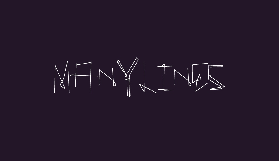 ManyLines font big