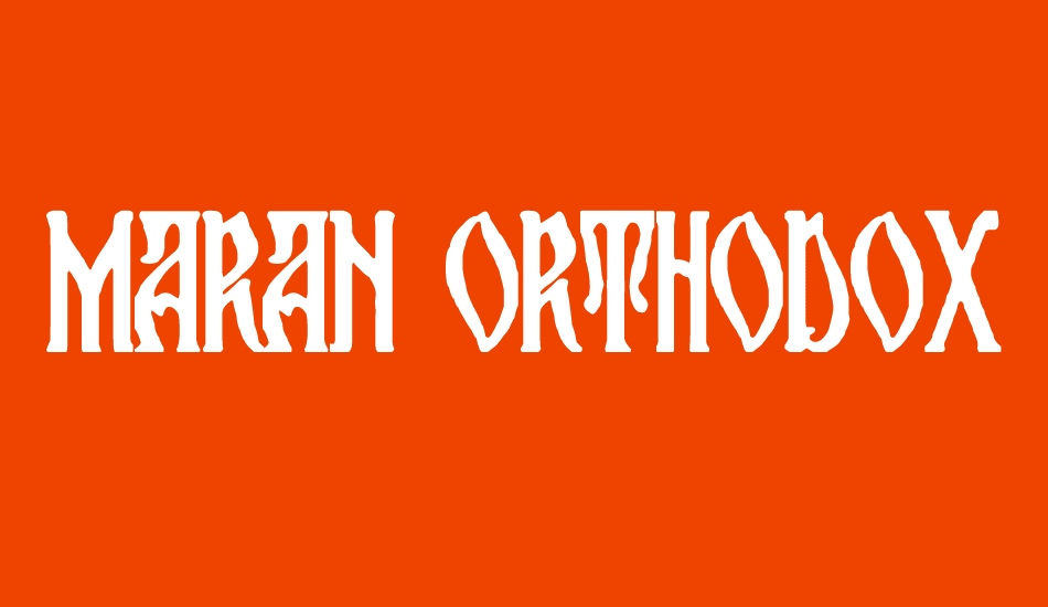 maran orthodox church font big