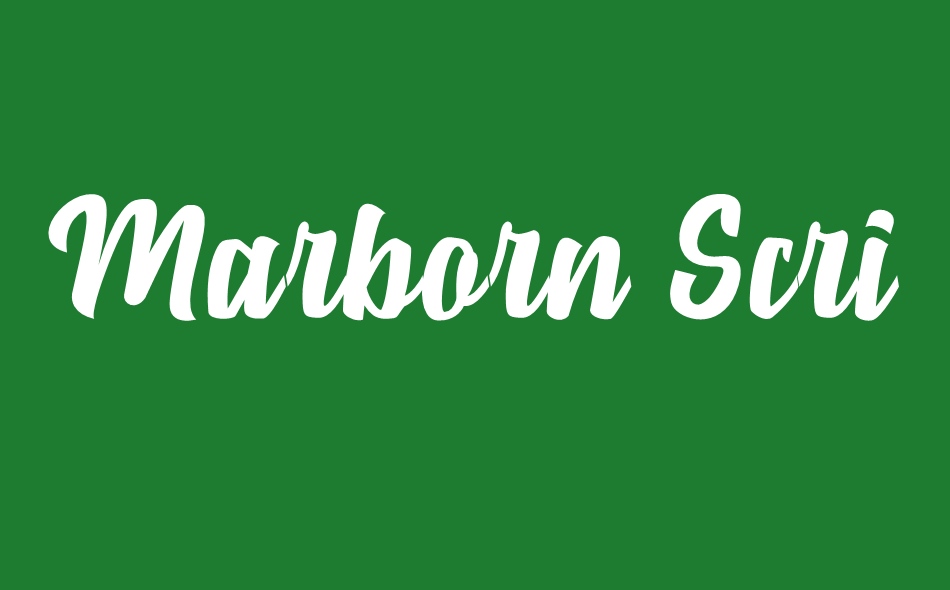 Marborn font big