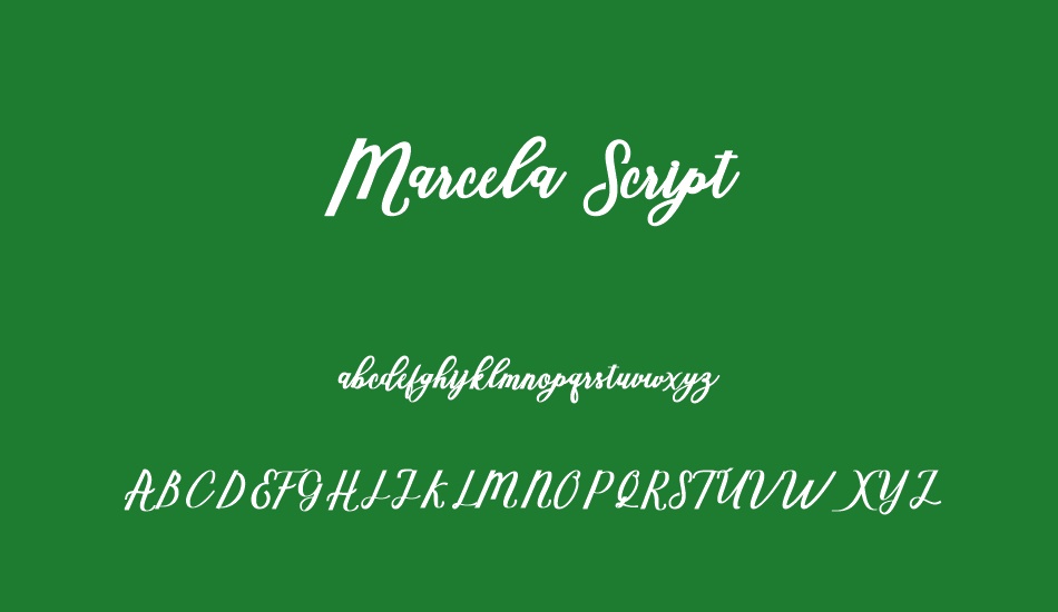 Marcela Script font