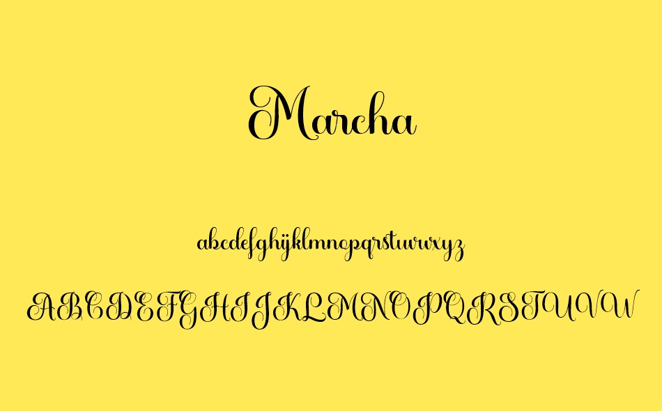 Marcha font