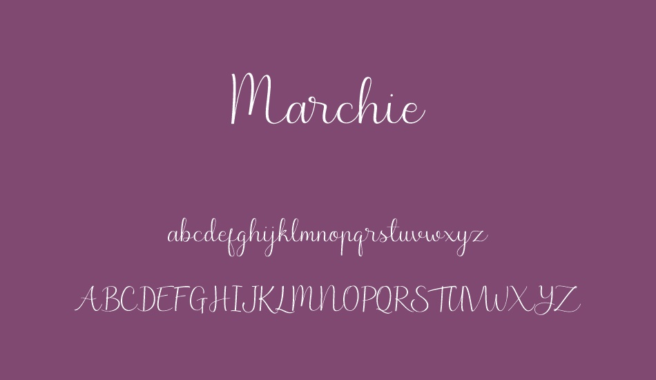 Marchie font