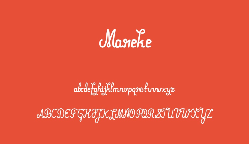 Mareke font