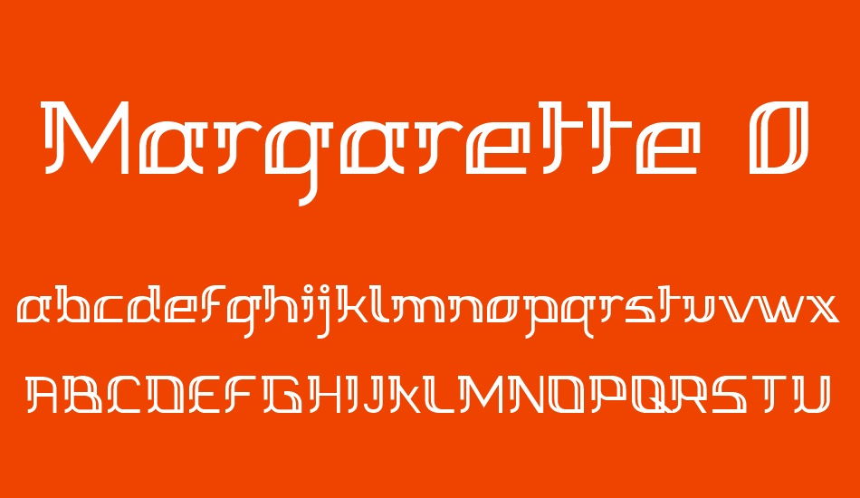 Margarette 01 font