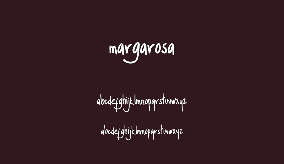 Margarosa font