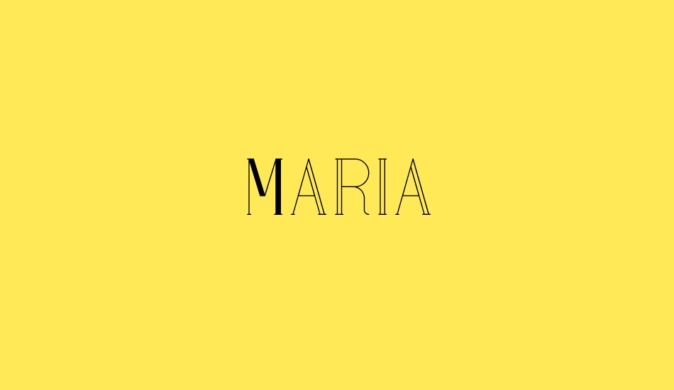 Maria font big